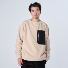画像をギャラリービューアに読み込む, XFC-PKT（マイクロフリース・クルーネック）BEIGE
