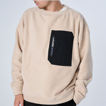 画像をギャラリービューアに読み込む, XFC-PKT（マイクロフリース・クルーネック）BEIGE
