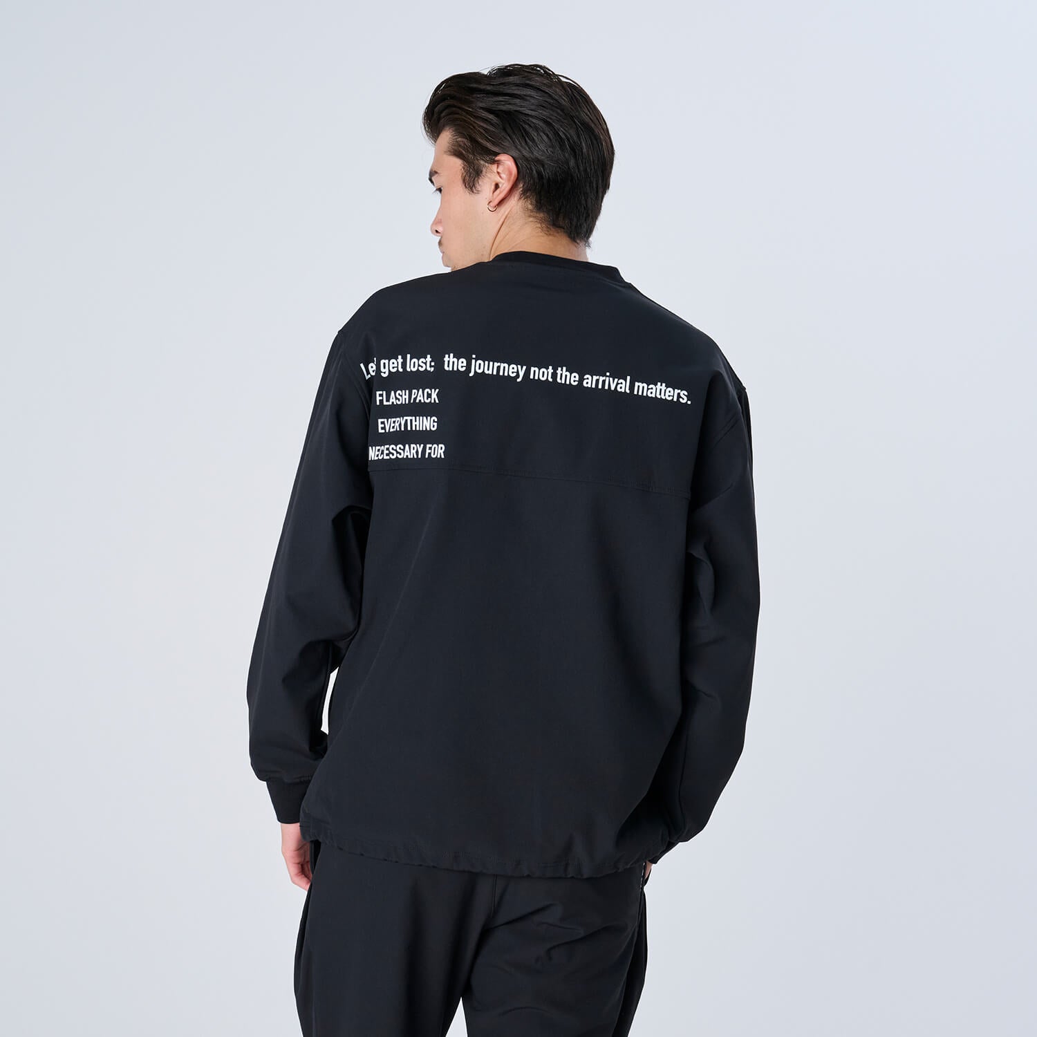 XWP-3R（3レイヤーナイロン裏起毛プルオーバー） BLACK - Tops