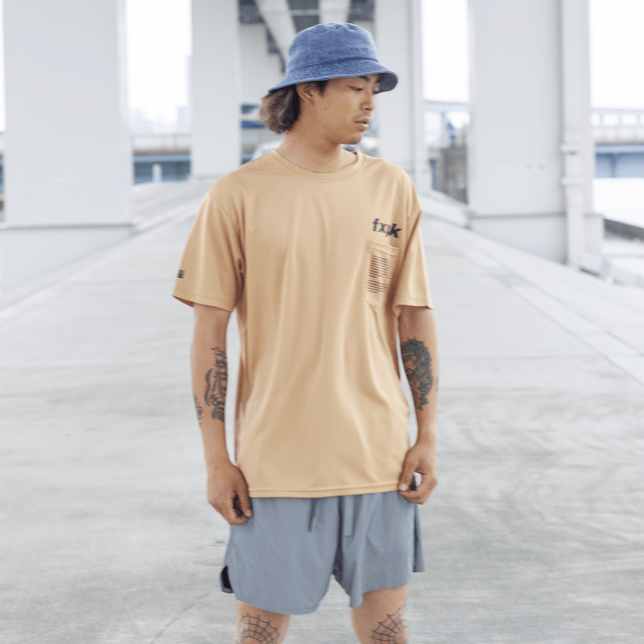 XNT-UNF2 ナノ撥水Tシャツ <スタンダードシルエット> TAN - FLASH PACKER