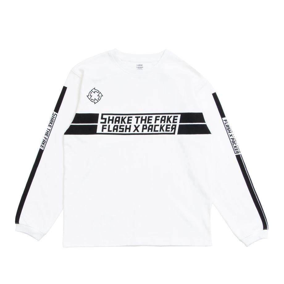 XHLT-STF（USコットン ヘビーオンス L/S TEE）WHITE - FLASH PACKER