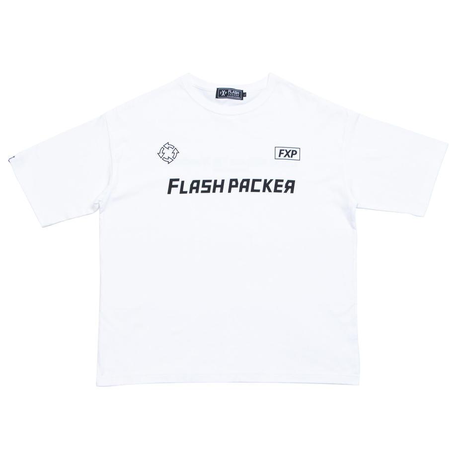 XT-FTR（コットン・オーバーサイズTシャツ）WHITE - FLASH PACKER