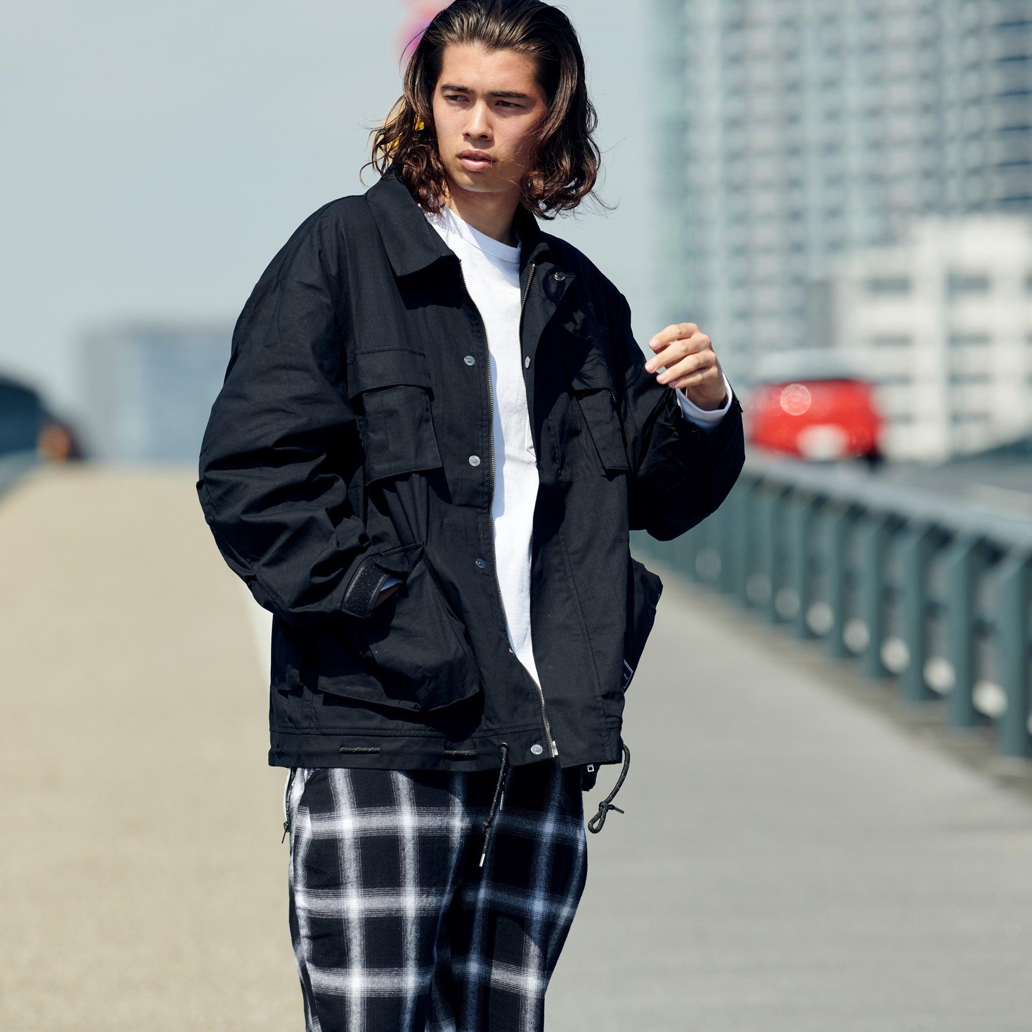 XJK-HUNT（コットンリップストップ・コーチJKT）BLACK - OUTERWEAR