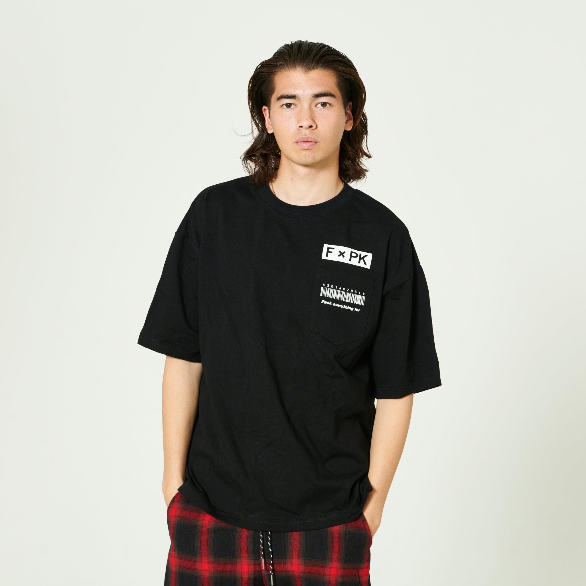 XPT-BAR（胸ポケット TEE）BLACK - FLASH PACKER