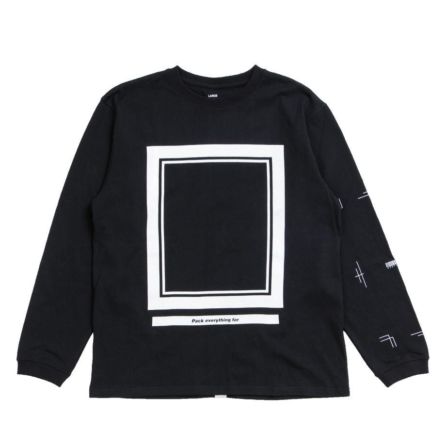 XHLT-FLAME（USコットン ヘビーオンス L/S TEE） BLACK - FLASH PACKER