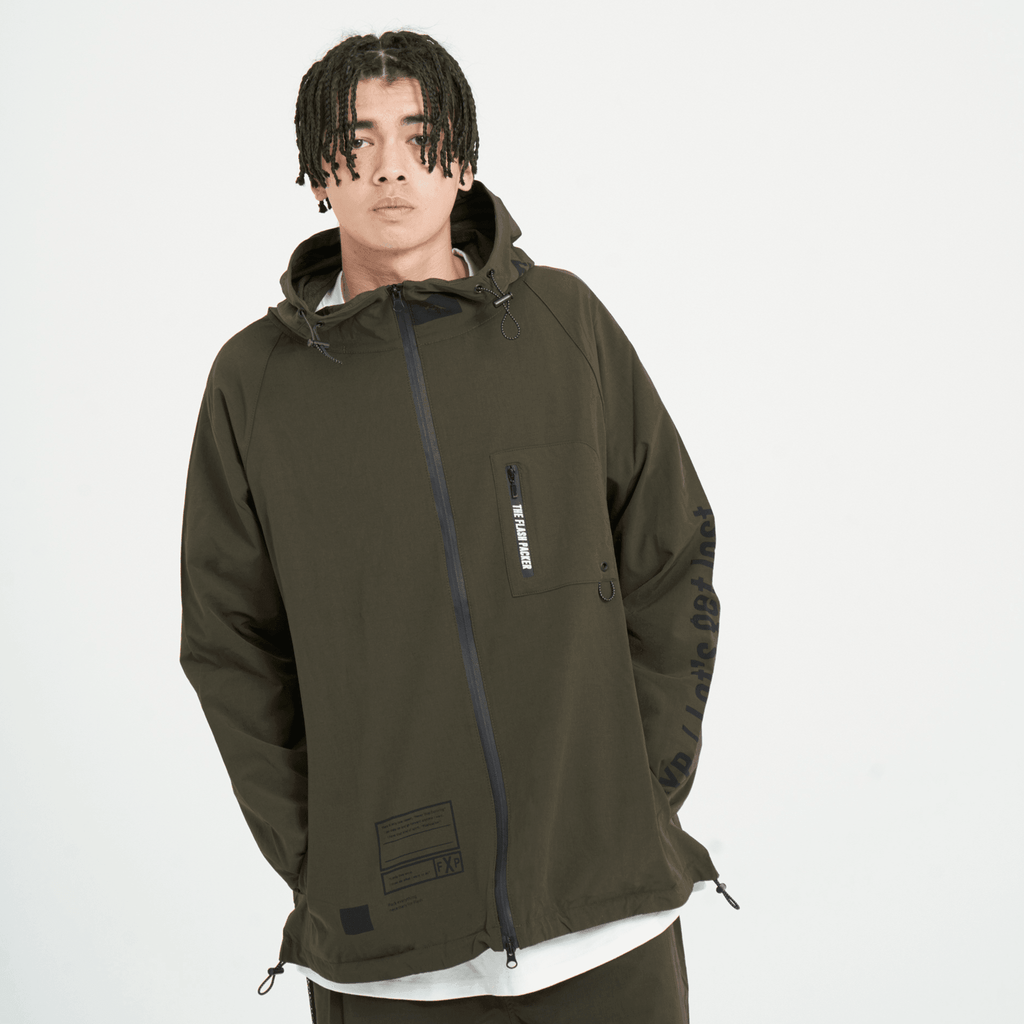 XNP-STL（ストレッチナイロン フードジャケット）OLIVE