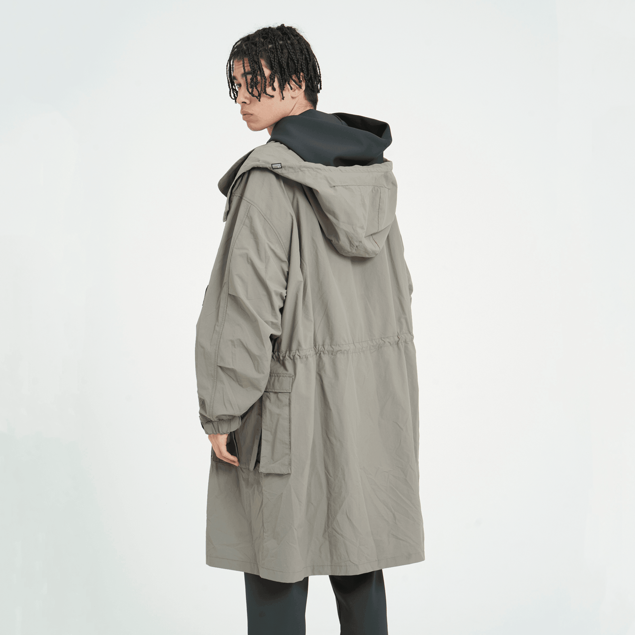 XJK-PRD（ナイロンロングコート）GREGE - OUTERWEAR (アウターウェア