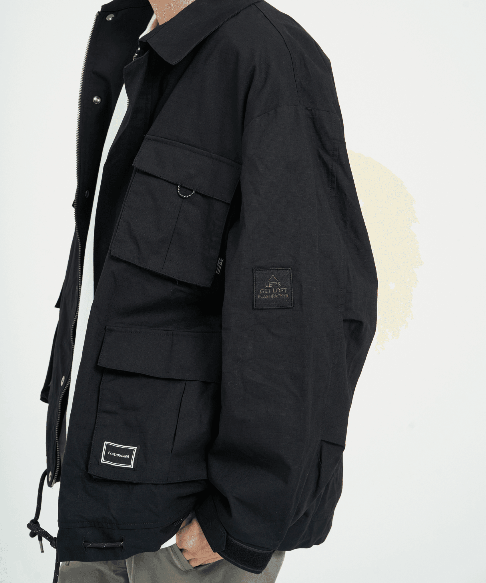 XJK-HUNT（コットンリップストップ・コーチJKT）BLACK - OUTERWEAR