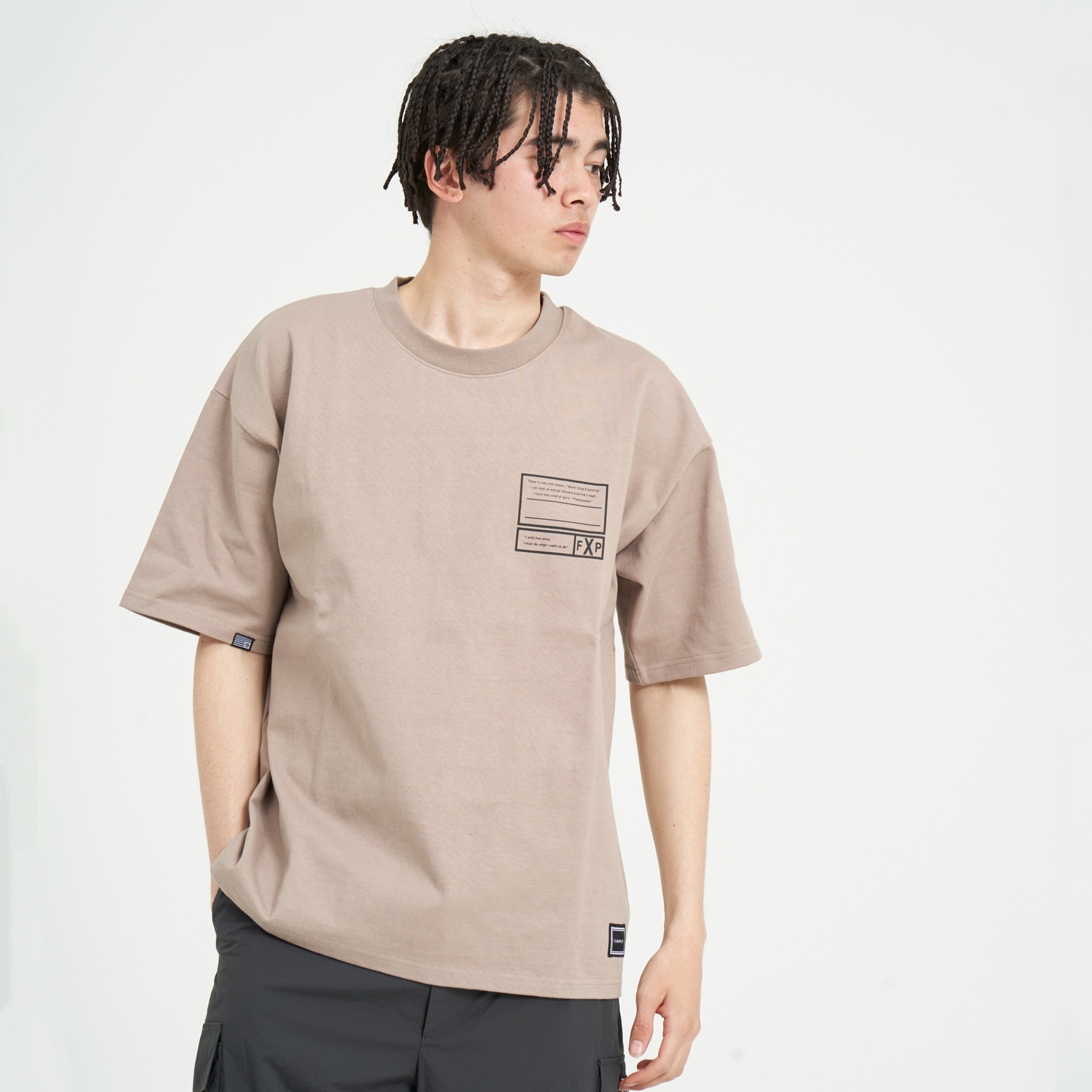XT-ORG（ヘビーオンス TEE）TAUPE - FLASH PACKER